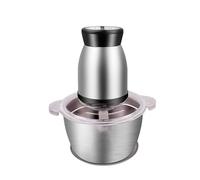 Robot de cuisine électrique, 300 W à double vitesse, bol en acier inoxydable de 2 L, pour hacher, broyer, jus, mélanger, utiliser à la maison dans la cuisine