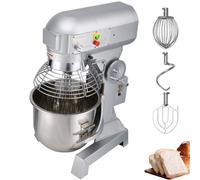 Robot de cuisine électrique 750W B20B - Batteur à 3 vitesses - Robot de cuisine universel Machine à pâte - Design de protection - Bol de mélange 20L en acier inoxydable - Fouet, crochet à pétrir, foue
