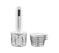 Robot de cuisine électrique sans fil, mini mélangeur de nourriture avec 4 tasses, hachoir électrique pour viande, oignons, légumes, ail