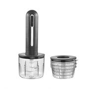 Robot de cuisine électrique sans fil, mini mélangeur de nourriture avec 4 tasses, hachoir électrique pour viande, oignons, légumes, ail