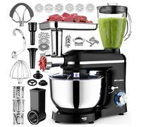 Robot de Cuisine Mixeur MalTec 3en1 2000W 6,2L Bol Mixeur avec Hachoir à Viande