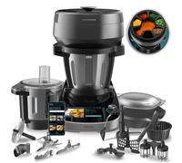 Cecotec Robot de Cuisine Multifonction avec Distributeur d'Aliments Mambo CooKing Total Gourmet. 2200 W, 45 Fonctions, Recettes Guidées, Récipient Unique 5L, Récipient Victory 5L, Accessoires