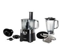 Rotel 1436550 Robot de Cuisine Multifonction, Hachoir électrique, mixeur Blender, râpe, Presse agrume, Acier Inoxydable, Plastique, Noir, 38,5 x 24,6 x 11,9 cm