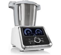 Robot de cuisine multifonction - Klarstein - Thermo cuiseur 1000W - Robot cuisine - 12 vitesses - Fonction Pulse - Bol 2,5L - Gris