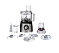 Bosch MCM3401M robot de cuisine 800 W 2,3 L Noir, Acier inoxydable