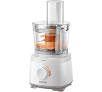Robot de cuisine Philips Daily Collection HR7320/00, 700 W, 2 vitesses, bol de 2,1 L, émulsionneur, accessoire de pétrissage, mixeur de 1 L, blanc