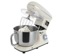 Robot de cuisine professionnel 1500 W avec affichage numérique LCD, bouton et fonction mélangeur 6,2 l, 6 vitesses et 1 fonction impulsion, robot de cuisine professionnel, pétrisseur, cuisine, petits