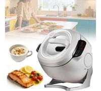 Robot De Cuisson Automatique 6L Avec Wok À Rotation 360° Et Interface Intuitive, Appareil Multifonction Pour Riz Et Ragoût