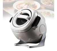 Robot De Cuisson Portable Automatique De 6 L Avec Panneau Tactile Intelligent, Cuve Intérieure Rotative À 360°, Grande Capacité (6 L), Répartition Uniforme De La Chaleur (3d), Idéal Pour Faire