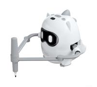 Robot de dessin interactif avec reconnaissance de caméra | Liaison multi-axes pour un art précis | Comprend 100 cartes d'activité et 12 stylos de couleur (blanc)