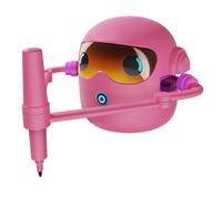 Robot de dessin interactif et éducatif pour enfants, jouet d'apprentissage avec 100 cartes de mots, interaction vocale, rose