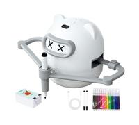 Robot de Dessin | Jouet Éducatif | Robot Peinture avec 100 Cartes et 12 Stylos | pour Anniversaire, École, Maison et Fête, 3-10 Ans et Adolescents Garçons