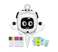 Robot De Dessin Pour - Jouet Robotique Interactif Rechargeable | Jeu Éducatif Moņtessori Avec 100 Mots | Jouet Artistique STEM Pour Âge 3-8 Ans, Cadeau Anniversaire, Maison, École Et