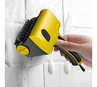 Robot de nettoyage de barbecue avec 2 têtes de brosse détachables, rotation à 360°, 2 vitesses réglables, pulvérisation d'eau One-Touch, convient pour les barbecues, cuisines, salles de bains
