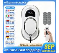 Robot de nettoyage de fenêtres intelligent PuRuiKai 01, nettoyage de fenêtres entièrement automatique, corde d'escalade de 5 mètres, câble d'extension de 4 mètres, modèle le plus vendu BLANC