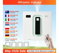 PuRuiKai Robot nettoyeur de vitres – double pulvérisation, contrôle par application, capteur laser