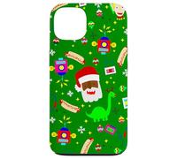 robot de noël moche noir africain santa hot-dog dinosaure Coque pour iPhone 13