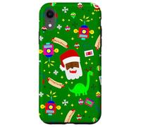 robot de noël moche noir africain santa hot-dog dinosaure Coque pour iPhone XR