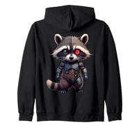 Robot De Raton Laveur Cyborg AI Ratcoon Robotic Raccoon Sweat à Capuche