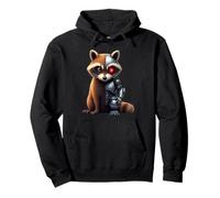 Robot De Raton Laveur Cyborg AI Ratcoon Robotic Raccoon Sweat à Capuche