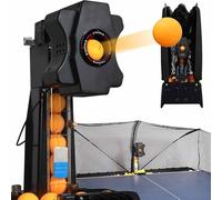 Robot de Tennis de Table avec Filet de Capture, avec 300 Balles de Tennis de Table, Vitesse des balles 4-40 m/s, pour l'entraînement, Les Clubs de Jeux Sportifs, l'apprentissage