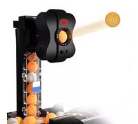 Robot de tennis de table, machine automatique de balle de ping-pong, filet amovible, vitesse de rotation et de balle personnalisable pour l'entraînement et les jeux de table