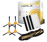Robot Deals Kit d'accessoires de rechange pour robot aspirateur Ecovacs Deebot 710, 715, D710 et D715 (4 brosses latérales, 3 filtres, 1 brosse principale)