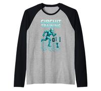 Robot d'entraînement de Circuit - Entraînement de Science-Fiction Gym Fitness Nerd Manche Raglan