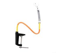 Robot d'entraînement de tennis de table avec pince de table réglable, construction en PVC et métal à rebond rapide pour la pratique du tennis de table en intérieur, fixe