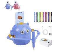 Robot Dessinateur Enfant, Machine À Dessiner Robot Interactive, Jouet Robots Dessin Éducatif Avec Guidage Vocal, 100 Cartes Flash De Vocabulaire, 12 Crayons Couleur, Robots Qui Dessine Tout Seul(A)