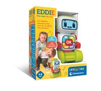 Clementoni Robot éducatif Eddie, mon robot éducatif interactif parlant lumineux dès 4 ans Multicolore