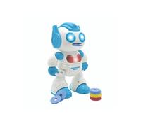 Powerman Shoot Robot Programmable avec Dance, Musique, démo - Télécommande et disques en mousse inclus.