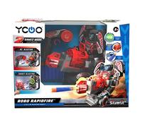 YCOO Robot Rapidfire 2-en-1 radiocommandé fonction shooting sons et lumières 20 flèches 5+ 88528