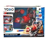 SILVERLIT YCOO - Robot Rapidfire - Robot d'action radiocommandé 2 en 1 avec Fonction Shooting - Effets sonores et Lumineux - 20 flèches incluses - Dès 5 Ans - 88528