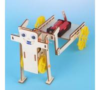 Robot Électrique À 4 Roues Pour Enfant, Assemblage Autonome, Modèle De Voiture, Jouet D'Expérimentation Scientifique, Technologie, Réservoir À Quatre Roues Motrices