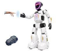 Robot Enfant Télécommandé dès 4 ans - Danse, Chante et Répète la Voix | Visage LED, Commande Gestuelle, Programmable, Rechargeable USB - Cadeau de Noël Garçon et Fille 4 5 6 7 8 ans