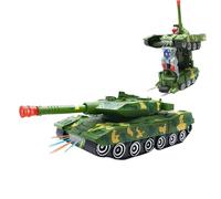 Robot Enfant Transformable - Voiture électrique Jouet, véhicule Intelligent LED | Robot Rechargeable, Bolide interactif avec Moments de Jeu créatif, Animation intérieure pour garçons et Fille