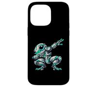 Robot Frog Astronaute Dabbing Cartoon Mech Coque pour iPhone 14 Pro Max