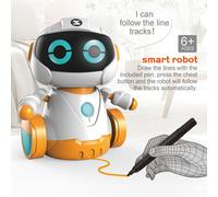 Robot Inductif Intelligent Avec Lumières Suivre Toute Ligne Dessinée, Stylo Magique, Jouet Inductif, Modèle Électrique, Jouets Pour Enfants, Cadeaux