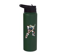 Robot japonais Mecha Guerrier Samouraï Manga Art Anime Stainless Steel Insulated Water Bottle