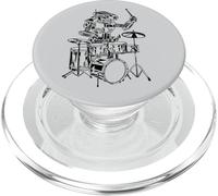 Robot Jouant de la Batterie, Batteur, Musicien, Groupe de Batterie PopSockets PopGrip pour MagSafe