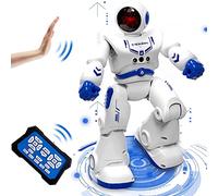Robot Jouet Enfant 4 5 6 Ans Télécommandé Programmable Jeu Cadeau 4 5 6+ | Rechargeable RC Intelligent Geste ContrôLe, Chant Et La Danse, Cadeau d'anniversaire de noël Garcon Filles de 7 8 9 8-12 Ans