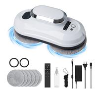 Robot Lave Vitre Intelligent 5600Pa Nettoyeur De Fenêtres Haute Hauteur Avec Télécommande, 3 Modes Automatiques, Protection