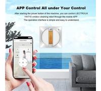 Robot Lave-Vitre Liectroux YW710,double pulvérisation d'eau,serpillière intelligente, aspirateur robot pour le sol, les fenêtres et les murs de la maison,fonctionnement sans rebord,carte AI, Contrôle
