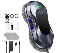 Robot Lave Vitres 2026 Version Améliorée, Puissance d'Aspiration 6000 Pa Double Buse, 3 Modes de Nettoyage, Planification de Trajet pour Entretien des Vitres & Surfaces Vitrées - W22D