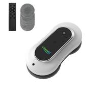 Robot lave-vitres avancé Lifenaxx LX-055, lave-vitres électrique avec 2 buses de pulvérisation, puissance d'aspiration élevée (2800 PA), grand réservoir d'eau de 70 ml, télécommande