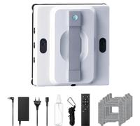 Robot Lave-Vitres avec Télécommande 9000 Pa Robot Vitrier | 6 Modes de Nettoyage, Réservoir 100ML, 6 Buses de Brumisation, Planification Intelligente des Trajets et Détection des Bords