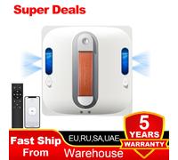 Robot lave-vitres Liectroux S11,pulvérisation d'eau à 4 directions,nettoyeur pour vitres,sols,murs et carrelages,aspirateur robot pour fenêtres,navigation intelligente,système de sécurité BLANC