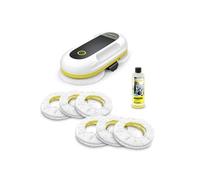 Kärcher Robot Lave-Vitres RCW 2 Extra, Nettoyage Intelligent & Automatique, Système à 2 Réservoirs, Pulvérisation Intégrée, Autonomie de Sécurité : 20 min, Inclus : 2 Patins Microfibres & Télécommande