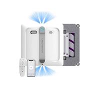 Robot lave-vitres S9 aspiration de 9 000 Pa double brosse rotative jet d'eau à 6 directions navigation intelligente